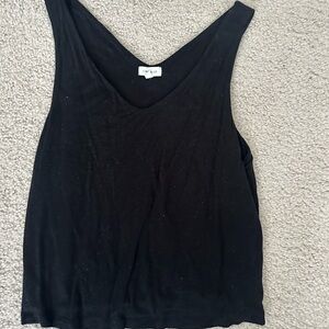 Simple Black Sleeveless Top